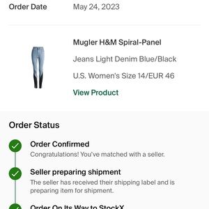 Mugler jeans size 14 slim fit season2023 brand new with tags. Authentic/verified